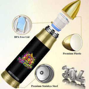Lets Party Baseball Monkey Colorful Graphic Bullet Tumbler American Flag Game Day Fans Ball Party Vibes TS02 Print Your Wear