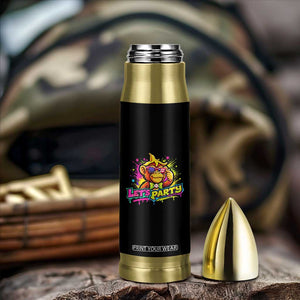Lets Party Baseball Monkey Colorful Graphic Bullet Tumbler American Flag Game Day Fans Ball Party Vibes TS02 Print Your Wear