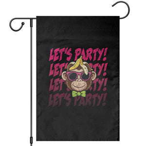 Lets Party Monkey Baseball Garden Flag Funny Ball Party Game Day Fans TS02 Black Print Your Wear