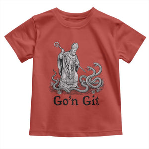 Go'n Git Funny Saint Patrick Banishing Snakes Toddler T Shirt Irish History Humor St Patricks Day TS02 Red Print Your Wear