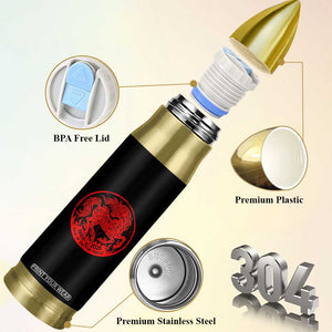 Year of the Fire Horse 1966 2026 Red Graphic Bullet Tumbler 60 Years Chinese Zodiac Horse Vintage Style TS02 Print Your Wear