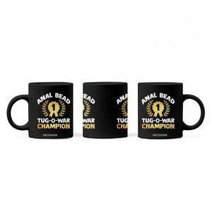 Anal Bead Tug O War Champion Funny Offensive Coffee Mug Inappropriate Adult Humor Gold TS02 Print Your Wear