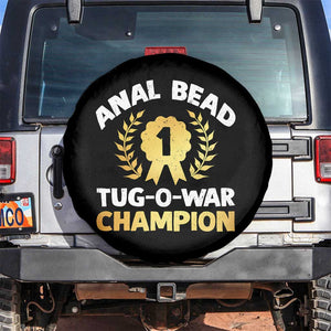 Anal Bead Tug O War Champion Funny Offensive Spare Tire Cover Inappropriate Adult Humor Gold TS02 No hole Black Print Your Wear