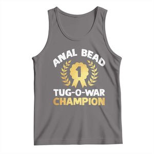 Anal Bead Tug O War Champion Funny Offensive Tank Top Inappropriate Adult Humor Gold TS02 Deep Heather Print Your Wear