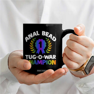 Anal Bead Tug O War Champion Funny Offensive Coffee Mug Inappropriate Adult Humor Rainbow TS02 Print Your Wear