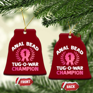 Anal Bead Tug O War Champion Funny Offensive Ceramic Ornament Inappropriate Adult Humor Pink TS02 Print Your Wear