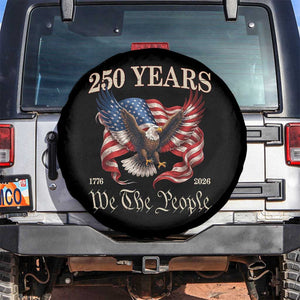 250 Years of Liberty American Semiquincentennial Spare Tire Cover We The People Patriotic Eagle Heritage 1776 2026 TS02 No hole Black Print Your Wear