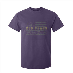 250 Years of Freedom American Flag Vintage T Shirt For Kid 1776-2026 We The People Patriotic Heritage TS02 Purple Print Your Wear