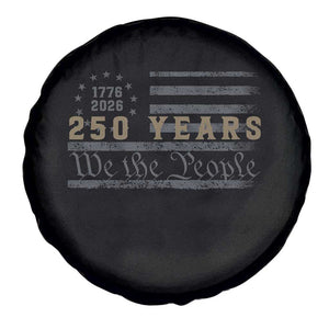 250 Years of Freedom American Flag Vintage Spare Tire Cover 1776-2026 We The People Patriotic Heritage TS02 Print Your Wear