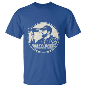 Rest In Speed Thank You For The Memories T Shirt Automotive Media Legend Memorial Tribute TS02 Royal Blue Print Your Wear