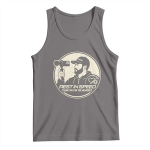 Rest In Speed Thank You For The Memories Tank Top Automotive Media Legend Memorial Tribute