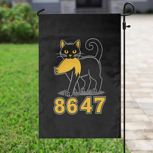 8647 Black Cat Golden Hair Prey Garden Flag Funny Coded Political Satire TS02 Print Your Wear