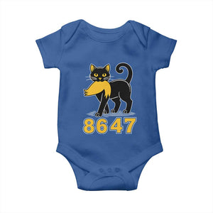 8647 Black Cat Golden Hair Prey Baby Onesie Funny Coded Political Satire TS02 Royal Blue Print Your Wear