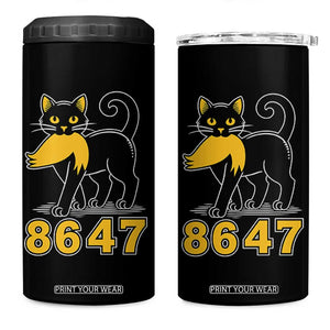 8647 Black Cat Golden Hair Prey 4 in 1 Can Cooler Tumbler Funny Coded Political Satire TS02 One Size: 16 oz Black Print Your Wear