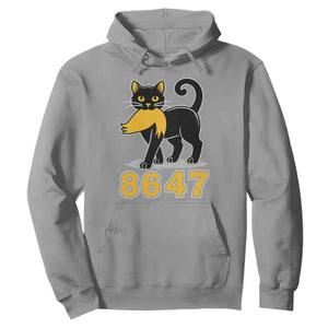 8647 Black Cat Golden Hair Prey Hoodie Funny Coded Political Satire TS02 Sport Gray Print Your Wear