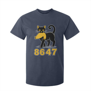 8647 Black Cat Golden Hair Prey T Shirt For Kid Funny Coded Political Satire TS02 Navy Print Your Wear