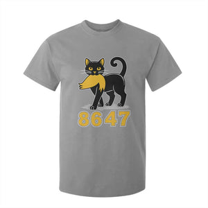 8647 Black Cat Golden Hair Prey T Shirt For Kid Funny Coded Political Satire TS02 Sport Gray Print Your Wear