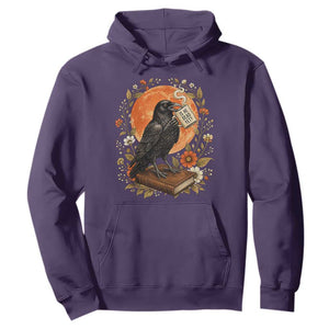 Is He Dead Yet Raven Drinking Coffee Hoodie Vintage Book Political Dark Humor TS02 Purple Print Your Wear