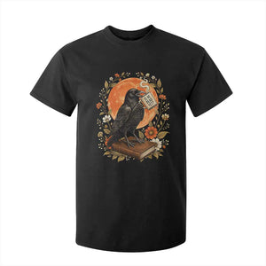 Is He Dead Yet Raven Drinking Coffee T Shirt For Kid Vintage Book Political Dark Humor TS02 Black Print Your Wear