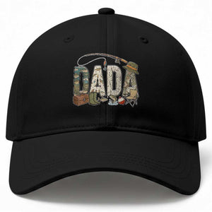 Best Fishing Dada Retro Vintage Outdoorsman Baseball Cap Bass Angler Dad Fisherman Fathers Day Gift for Men