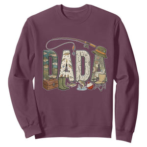 Best Fishing Dada Retro Vintage Outdoorsman Sweatshirt Bass Angler Dad Fisherman Fathers Day Gift for Men