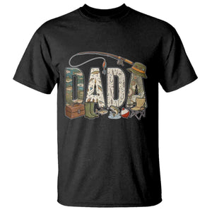 Best Fishing Dada Retro Vintage Outdoorsman T Shirt Bass Angler Dad Fisherman Fathers Day Gift for Men