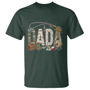 Best Fishing Dada Retro Vintage Outdoorsman T Shirt Bass Angler Dad Fisherman Fathers Day Gift for Men
