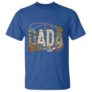 Best Fishing Dada Retro Vintage Outdoorsman T Shirt Bass Angler Dad Fisherman Fathers Day Gift for Men
