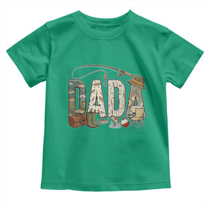 Best Fishing Dada Retro Vintage Outdoorsman Toddler T Shirt Bass Angler Dad Fisherman Fathers Day Gift for Men