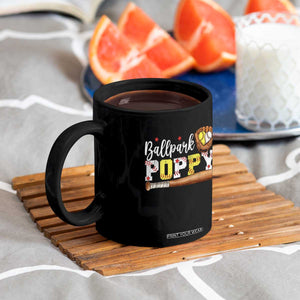 Ballpark Poppy Baseball and Softball Grandpa Coffee Mug Sports Grandfather Game Day Birthday Gifts