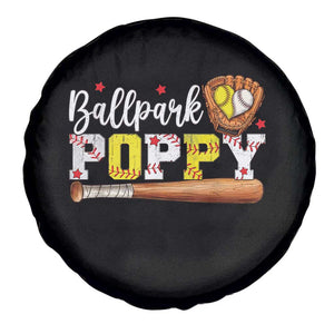 Ballpark Poppy Baseball and Softball Grandpa Spare Tire Cover Sports Grandfather Game Day Birthday Gifts
