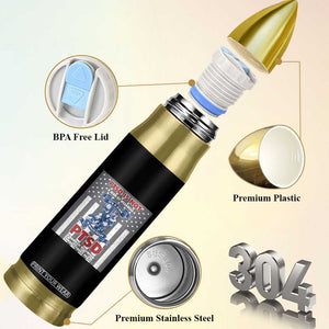 Veteran PTSD Bullet Tumbler It's A Sign Of Strength It's Earned By Doing What Others Fear American Soldier TS02 Print Your Wear