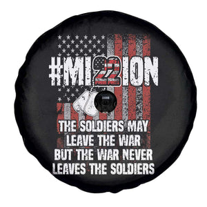 Veteran PTSD Spare Tire Cover Mission Save 22 Every Day American Flag Suicide Awareness TS02 Print Your Wear