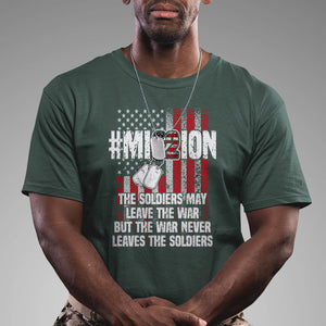 Veteran PTSD T Shirt Mission Save 22 Every Day American Flag Suicide Awareness TS02 Printyourwear