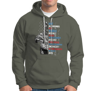 Veteran PTSD Hoodie Not All Wounds Are Visible Not All Those Who Wander Are Lost American Flag Soldier TS02 Printyourwear