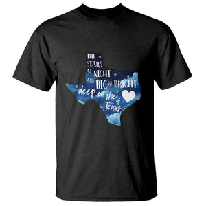 Texas Pride T Shirt The Stars at Night Are Big and Bright TS02 Black Print Your Wear