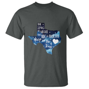 Texas Pride T Shirt The Stars at Night Are Big and Bright TS02 Dark Heather Print Your Wear