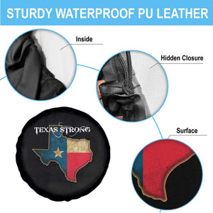 Strong Texas Spare Tire Cover Retro Lone Star State Pride Distressed Flag TS02 Print Your Wear