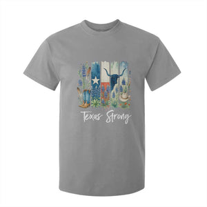 Retro Strong Texas T Shirt For Kid Bluebonnets Longhorn Cowboy Western Pride TS02 Sport Gray Print Your Wear