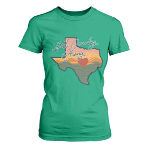 Hill Country Strong T Shirt For Women Texas Pride for Resilient Texans Retro TS02 Irish Green Print Your Wear