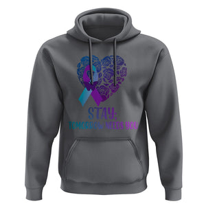 Suicide Prevention Awareness Hoodie Stay Mental Health Suicide Prevention Support Semicolon TS02 Charcoal Print Your Wear