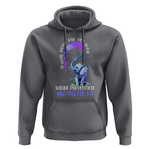 Suicide Prevention Awareness Hoodie No Story Should End Teal Purple Ribbon Suicide Prevention TS02 Charcoal Print Your Wear