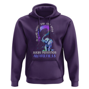 Suicide Prevention Awareness Hoodie No Story Should End Teal Purple Ribbon Suicide Prevention TS02 Purple Print Your Wear
