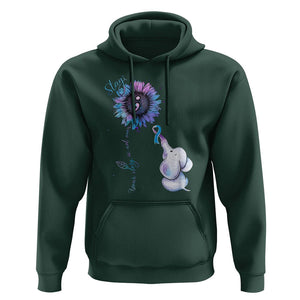 Stay Your Story Is Not Over Stay Suicide Prevention Awareness Hoodie TS02 Dark Forest Green Print Your Wear
