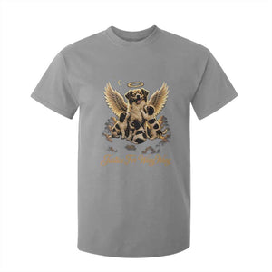 Justice For Wangwang Angel Dog Halo Puppies T Shirt For Kid Heavenly Pet Loss Memorial Graphic TS02 Sport Gray Print Your Wear