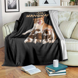 Justice For Wangwang Mother Dog Newborn Puppies Throw Blanket Animal Rights Awareness Graphic