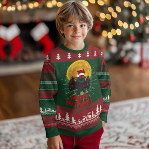 Mothman Xmas Ugly Christmas Sweater Funny Merry Mothmas Cryptid Santa TS02 Christmas Print Your Wear