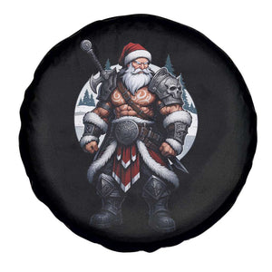 Epic Viking Santa Christmas Spare Tire Cover Barbarian Style Holiday Warrior Claus TS02 Print Your Wear
