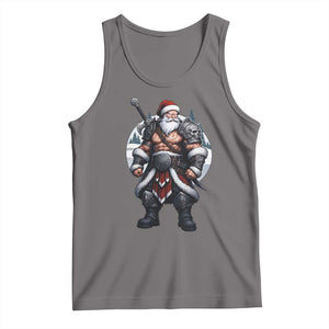 Epic Viking Santa Christmas Tank Top Barbarian Style Holiday Warrior Claus TS02 Deep Heather Print Your Wear