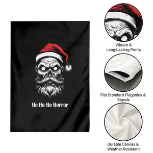 Creepy Christmas Skull Garden Flag Ho Ho Ho Horror Santa Gothic Holiday TS02 Print Your Wear